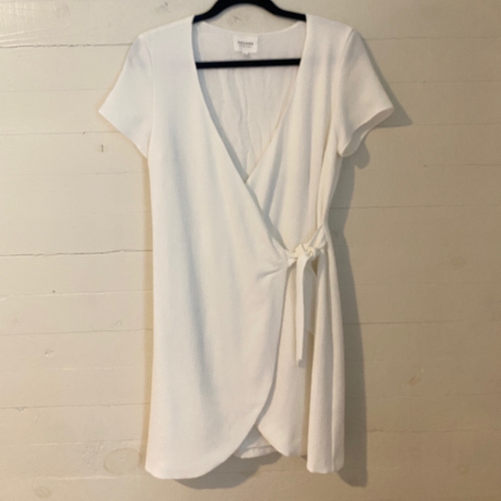 Sézane White Wrap Dress